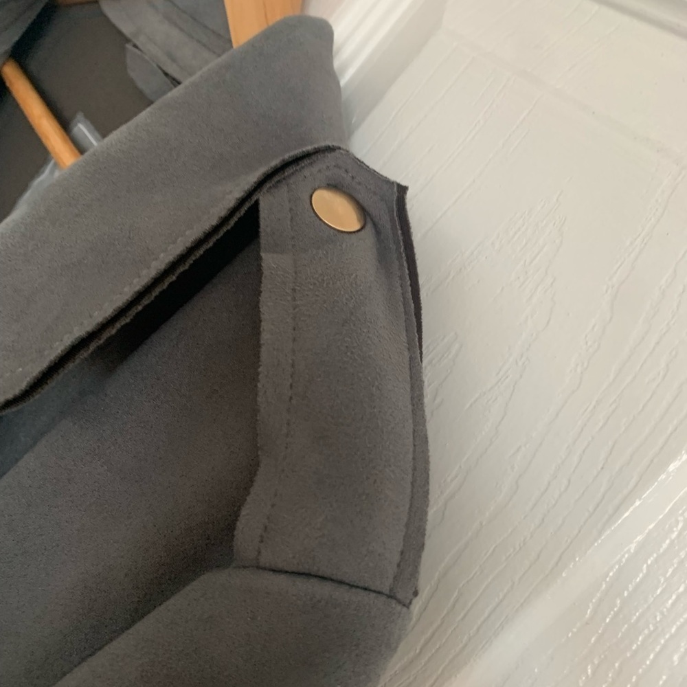 Black Label Couture Love for Humanity
Couture Grey Suede Trench Coat - Picture 8 of 10